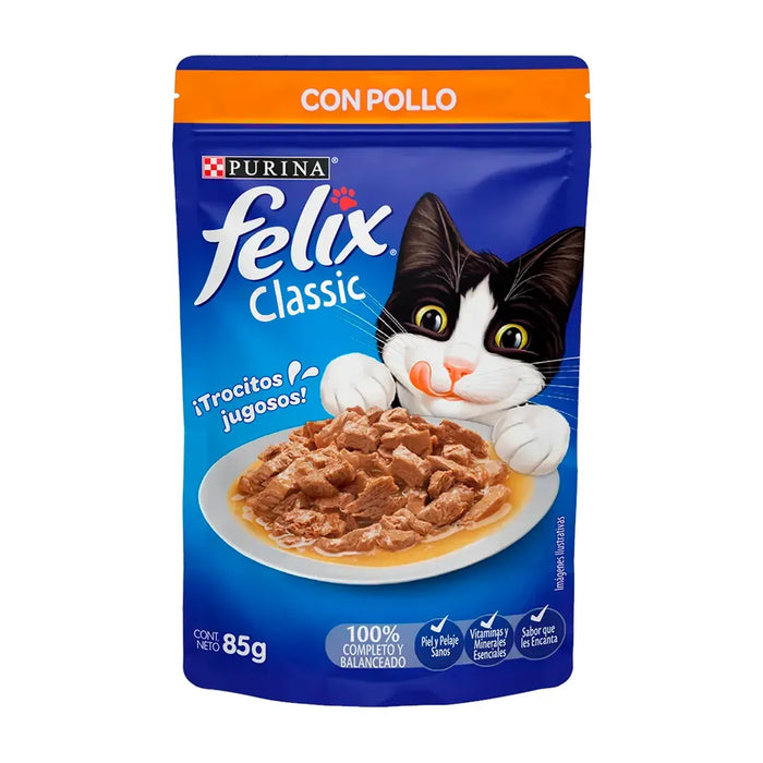 Felix Pouch Trocitos Sabor Pollo 85Gr