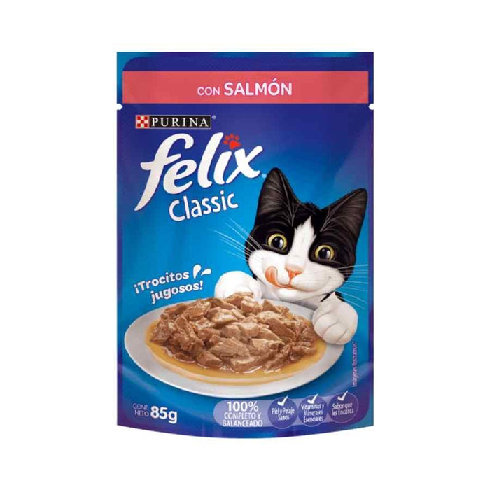 Felix Pouch Trocitos Sabor Salmon 85Gr